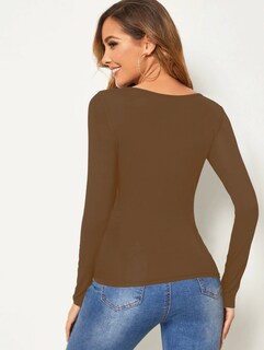 Foto 3 | Set Blusas Manga Larga Interior Térmico para Mujer