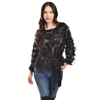 Foto 5 | Blusa Con Diseño Texturizado Roman Fashion / Juvenil, 5105 (negro) Negro