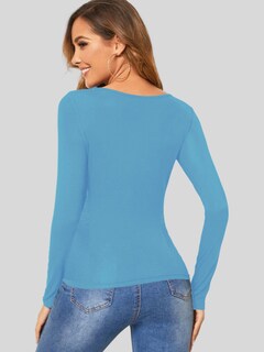 Foto 3 | Set 2 Blusas Mujer Manga Larga Interior Térmico Bl-1013-px2-variedad De Colores Invierno Dama