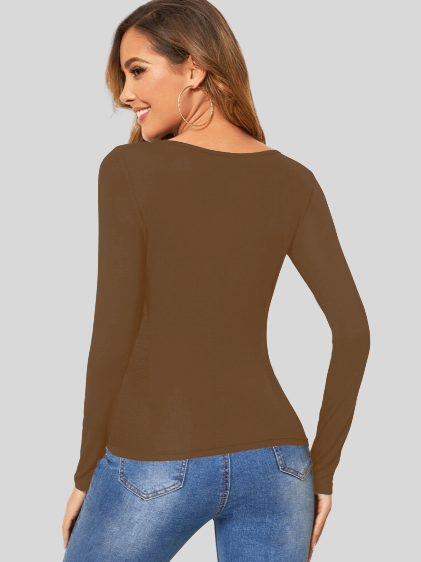Foto 4 pulgar | Set 2 Blusas Mujer Manga Larga Interior Térmico Bl-1013-px2-variedad De Colores Invierno Dama