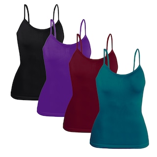 Foto 1 | Set 4 Blusas Mujer Tirantes Unitalla Casual Blusa Crop Top Dama