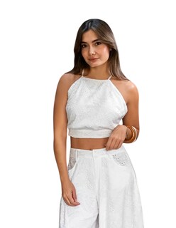 Foto 2 | Blusa De Tiras Carina J&b Color Blanco Para Mujer