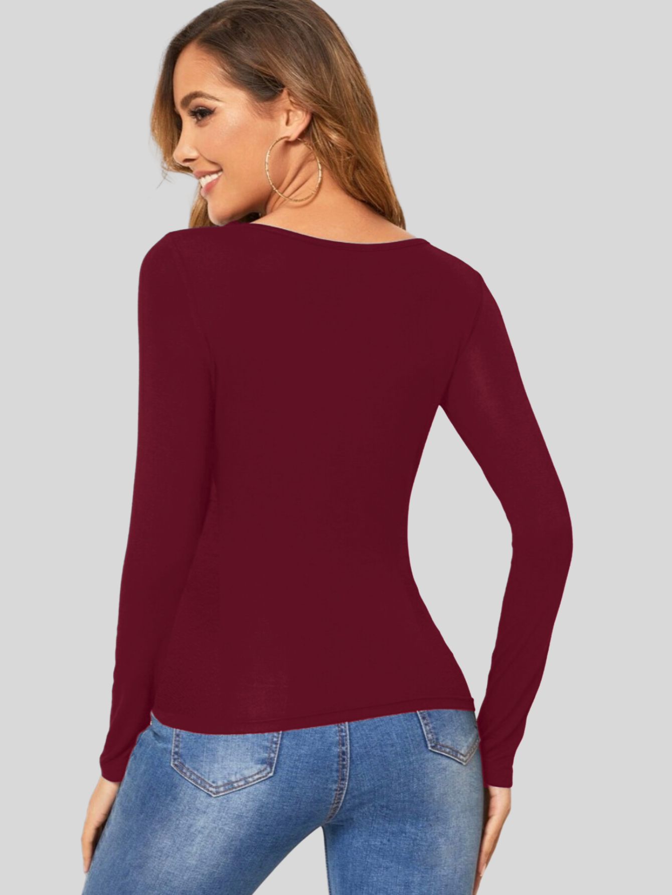 Foto 6 pulgar | Set 2 Blusas Mujer Manga Larga Unitalla Interior Térmico Bl-1013-px2-variedad De Colores Invierno Dama