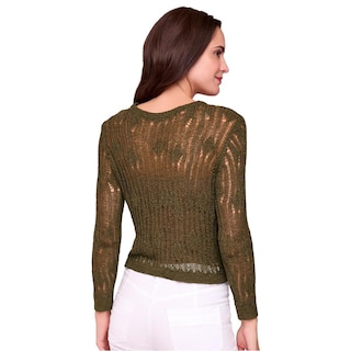 Foto 4 | Blusa Ilusión 81231 Verde Oscuro