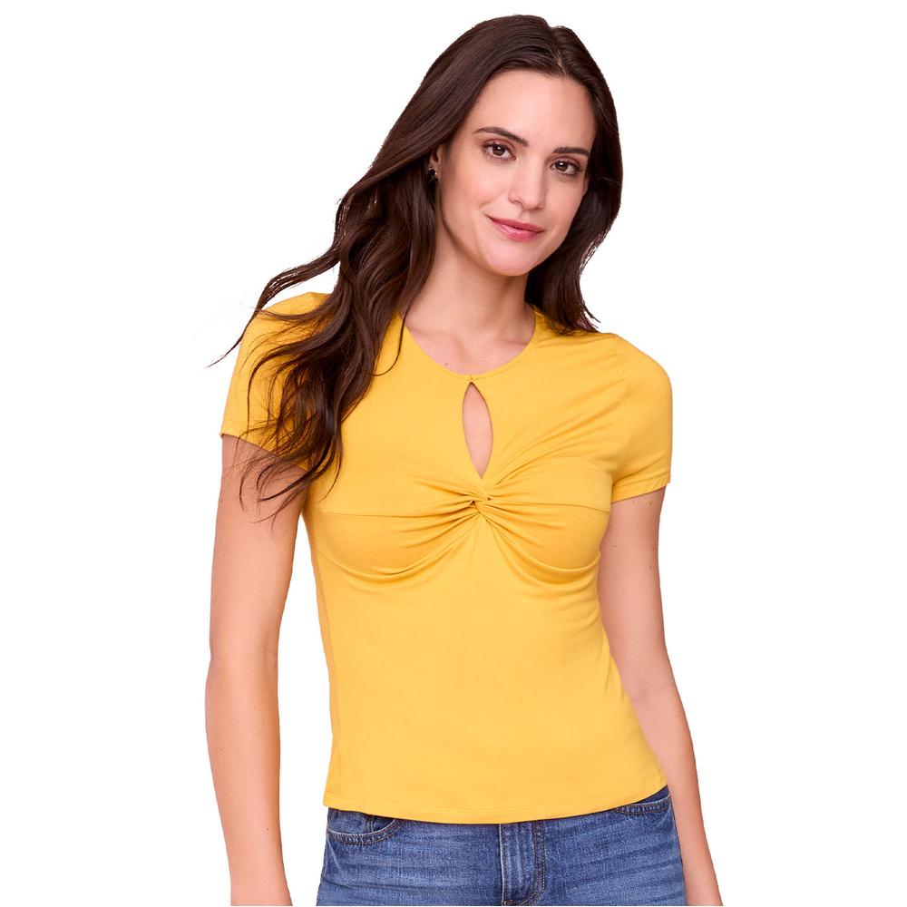 Foto 2 pulgar | Blusa Ilusión 81225 Amarillo