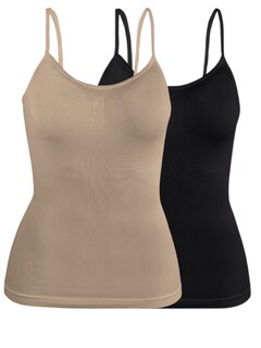 Foto 1 | Set de Blusas Tirantes Casual Crop Top 2 Piezas para Mujer