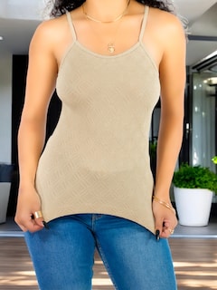 Foto 7 | Set De 2 Blusa De Tirantes De Mujer Bl-1026-px2 Variedad De Colores Texturizada Stretch