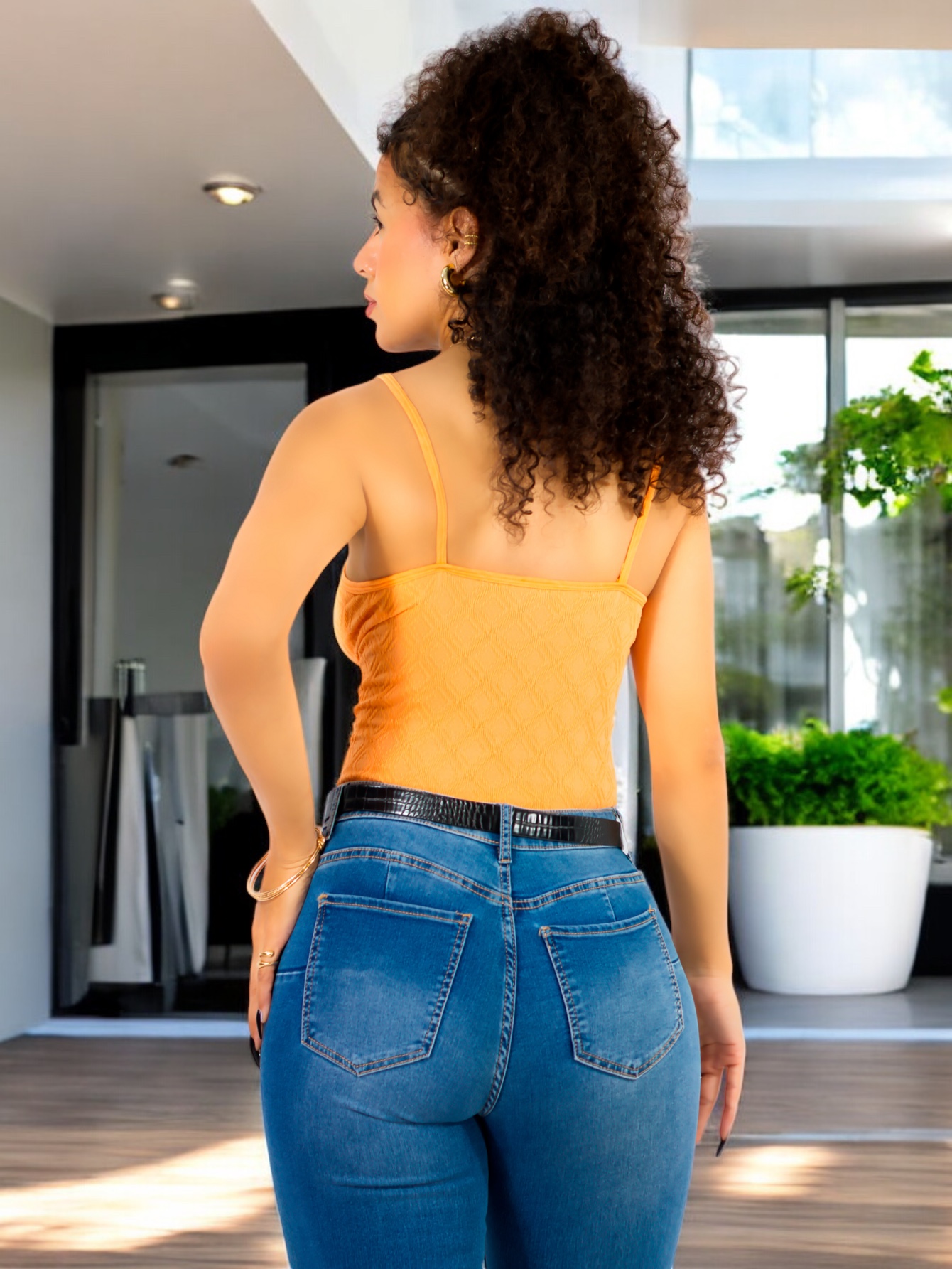 Foto 4 pulgar | Set De 2 Blusa De Tirantes De Mujer Bl-1026-px2 Variedad De Colores Texturizada Stretch