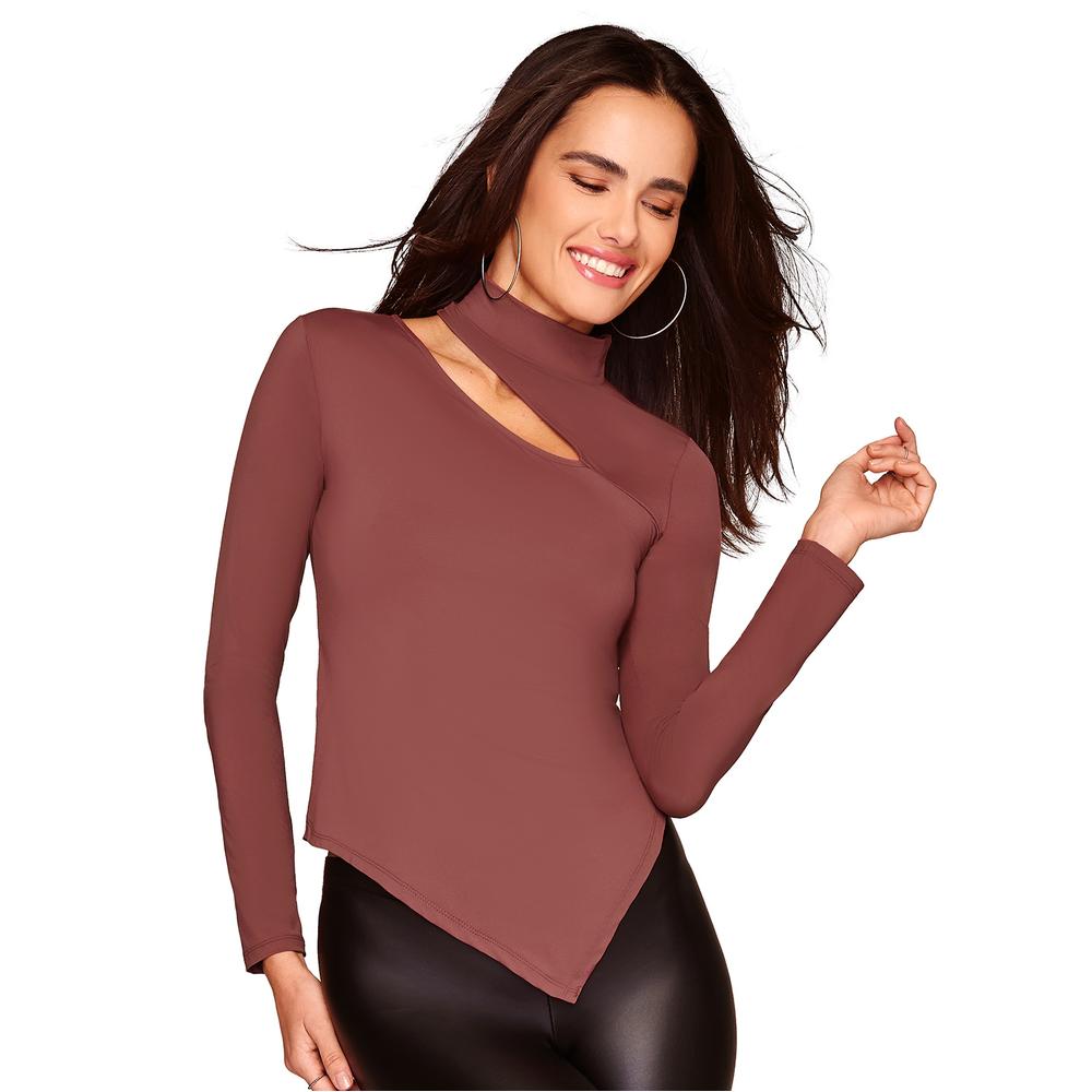 Foto 2 pulgar | Blusa Ilusión color Chocolate