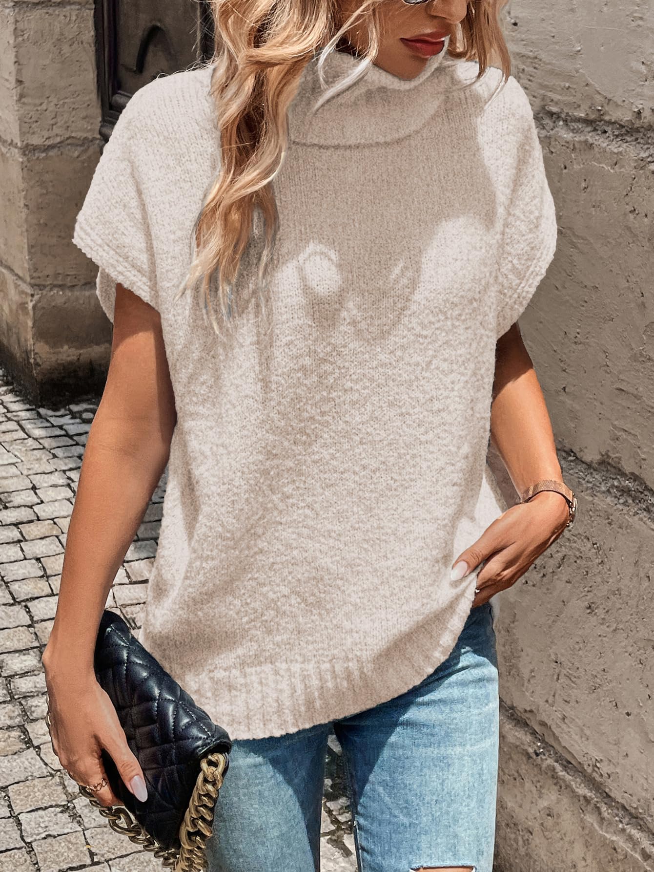 Foto 7 pulgar | Blusa Wdirara Cuello Alto para Mujer-Venta Internacional