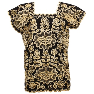 Foto 1 | Blusa Artesanal Bordada Yucateca Para Mujer