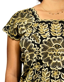 Foto 4 | Blusa Artesanal Bordada Yucateca Para Mujer