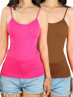 Foto 1 | Set 2 Blusas Mujer Texturizada Casual Blusa Bl-1023-px2 Variedad De Colores Crop Top