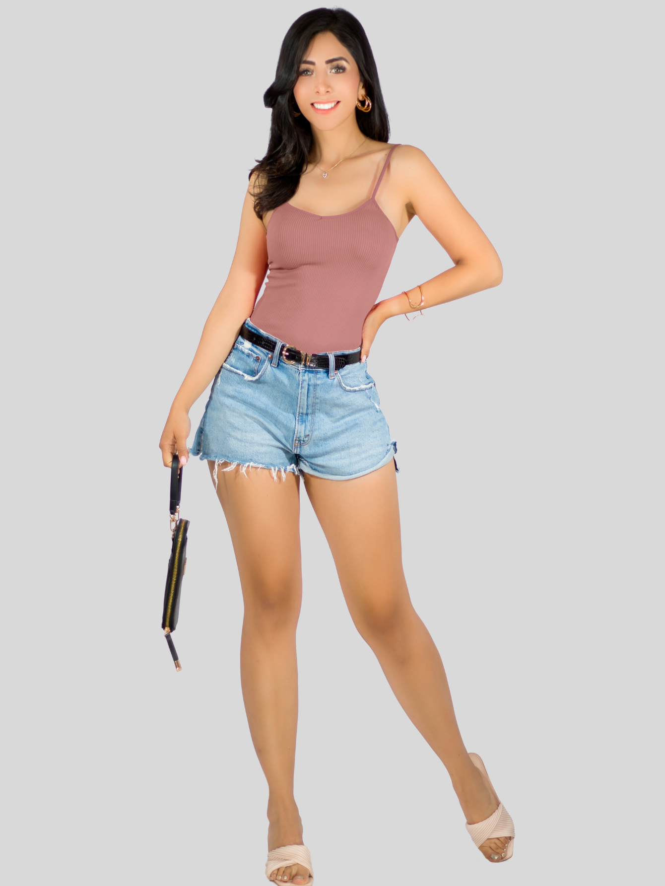 Foto 3 pulgar | Set 2 Blusas Mujer Texturizada Casual Blusa Bl-1023-px2 Variedad De Colores Crop Top