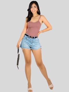 Foto 2 | Set 2 Blusas Mujer Texturizada Casual Blusa Bl-1023-px2 Variedad De Colores Crop Top