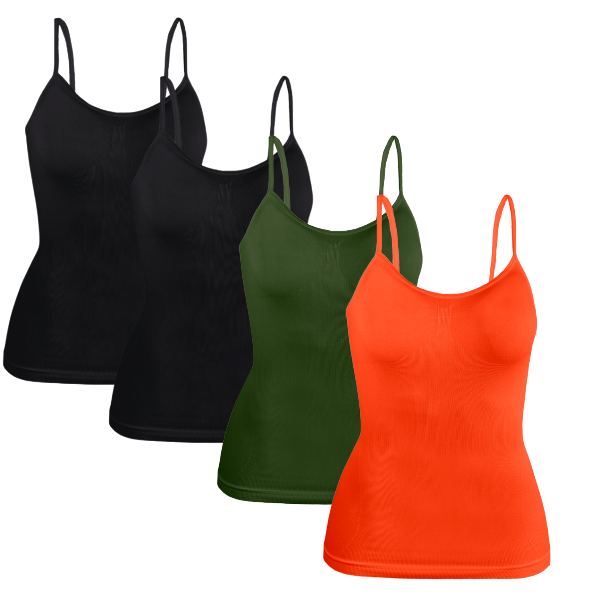 Foto 2 pulgar | Set 4 Blusas Mujer Tirantes Casual Blusa Bl-1005-px4 Variedad De Colores Crop Top Dama