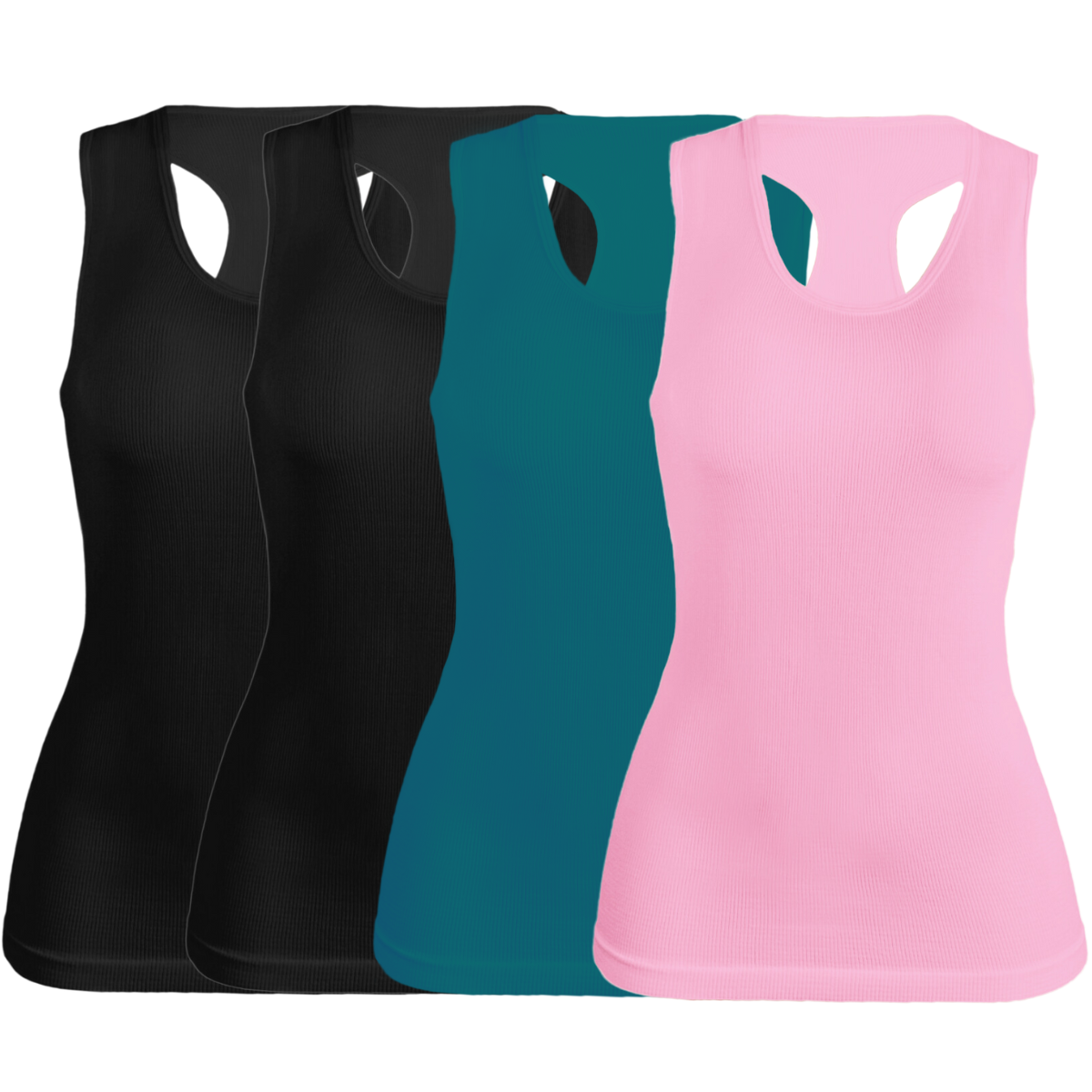 Pack de 4 Blusas de Tirante Bl-1007 Ajustables para Mujer