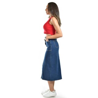 Foto 2 | Crop Top De Canalé /juvenil, 0141 (rojo) Rojo