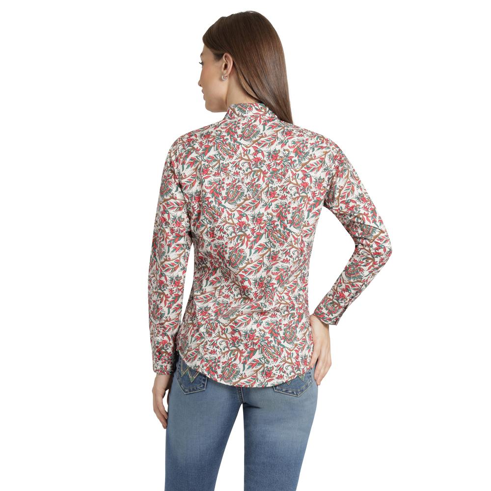 Foto 4 pulgar | Blusa Vaquera Wrangler Mujer Slim Manga Larga 890 Beige
