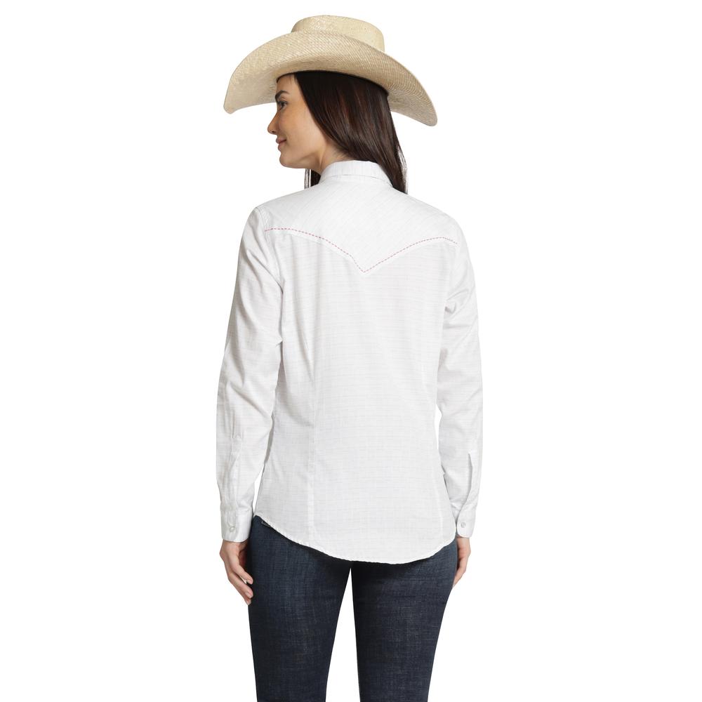 Foto 4 pulgar | Blusa Vaquera Wrangler Mujer Slim Manga Larga 888 Blanco