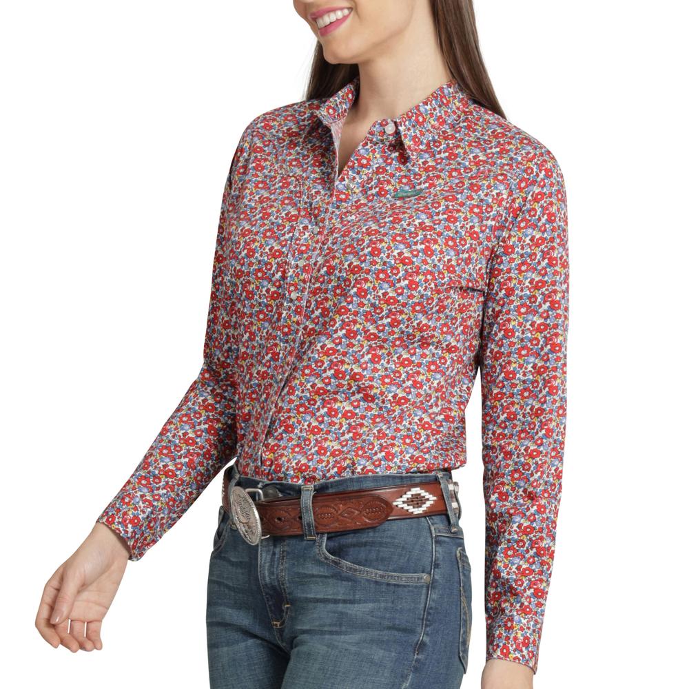 Foto 6 pulgar | Blusa Vaquera Wrangler Mujer Slim Manga Larga 891 Rojo
