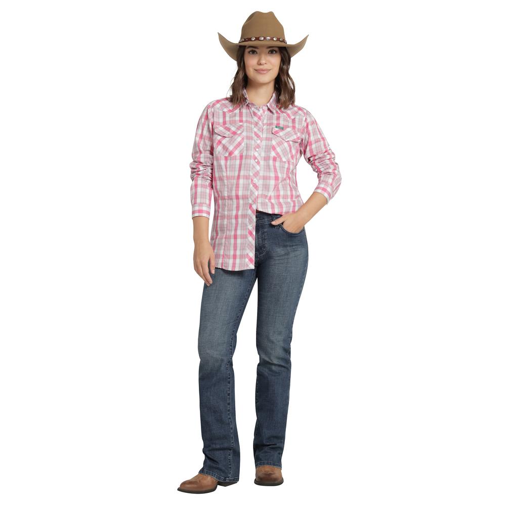 Foto 5 pulgar | Blusa Vaquera Wrangler Mujer Slim Manga Larga 870 Rosa