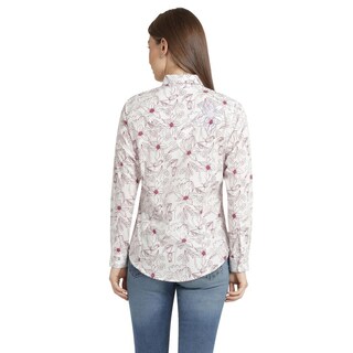 Foto 3 | Blusa Vaquera Wrangler Mujer Slim Manga Larga 893 Blanco