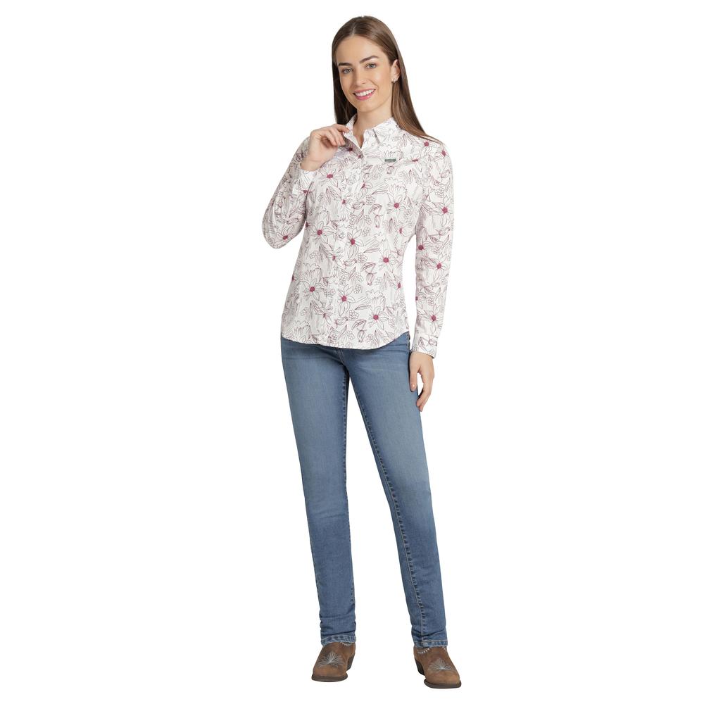 Foto 5 pulgar | Blusa Vaquera Wrangler Mujer Slim Manga Larga 893 Blanco