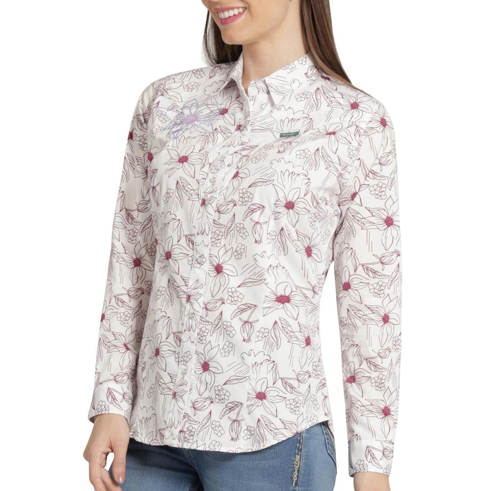 Foto 6 pulgar | Blusa Vaquera Wrangler Mujer Slim Manga Larga 893 Blanco