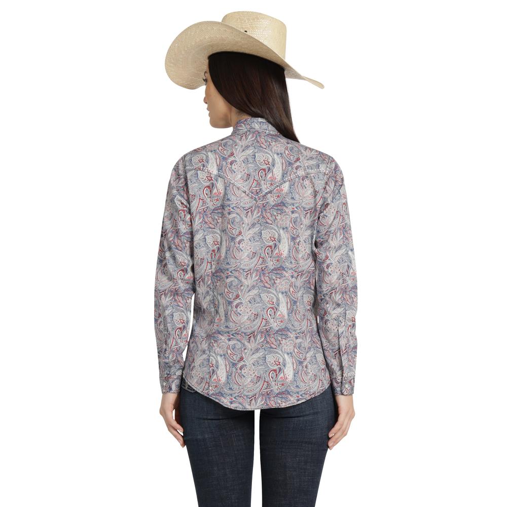 Foto 4 pulgar | Blusa Vaquera Wrangler Mujer Slim Manga Larga 831 Azul