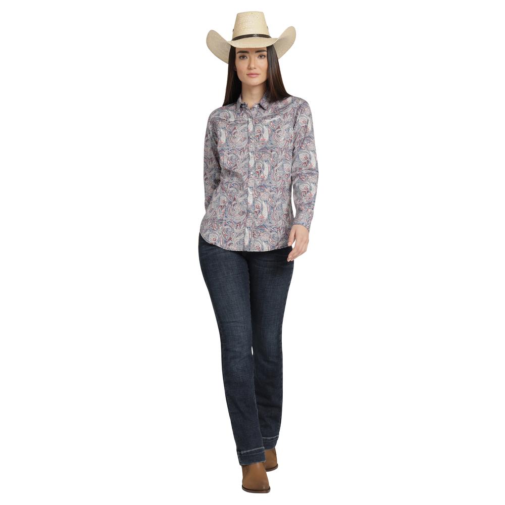 Foto 5 pulgar | Blusa Vaquera Wrangler Mujer Slim Manga Larga 831 Azul