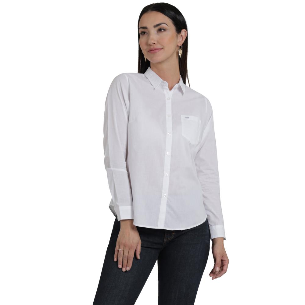 Foto 2 pulgar | Blusa Lee Mujer Classic Slim Fit 118 Blanco