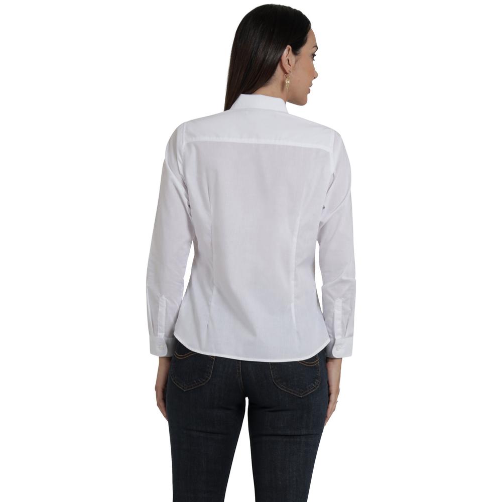 Foto 4 pulgar | Blusa Lee Mujer Classic Slim Fit 118 Blanco