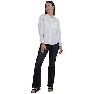 Foto 4 | Blusa Lee Mujer Classic Slim Fit 118 Blanco
