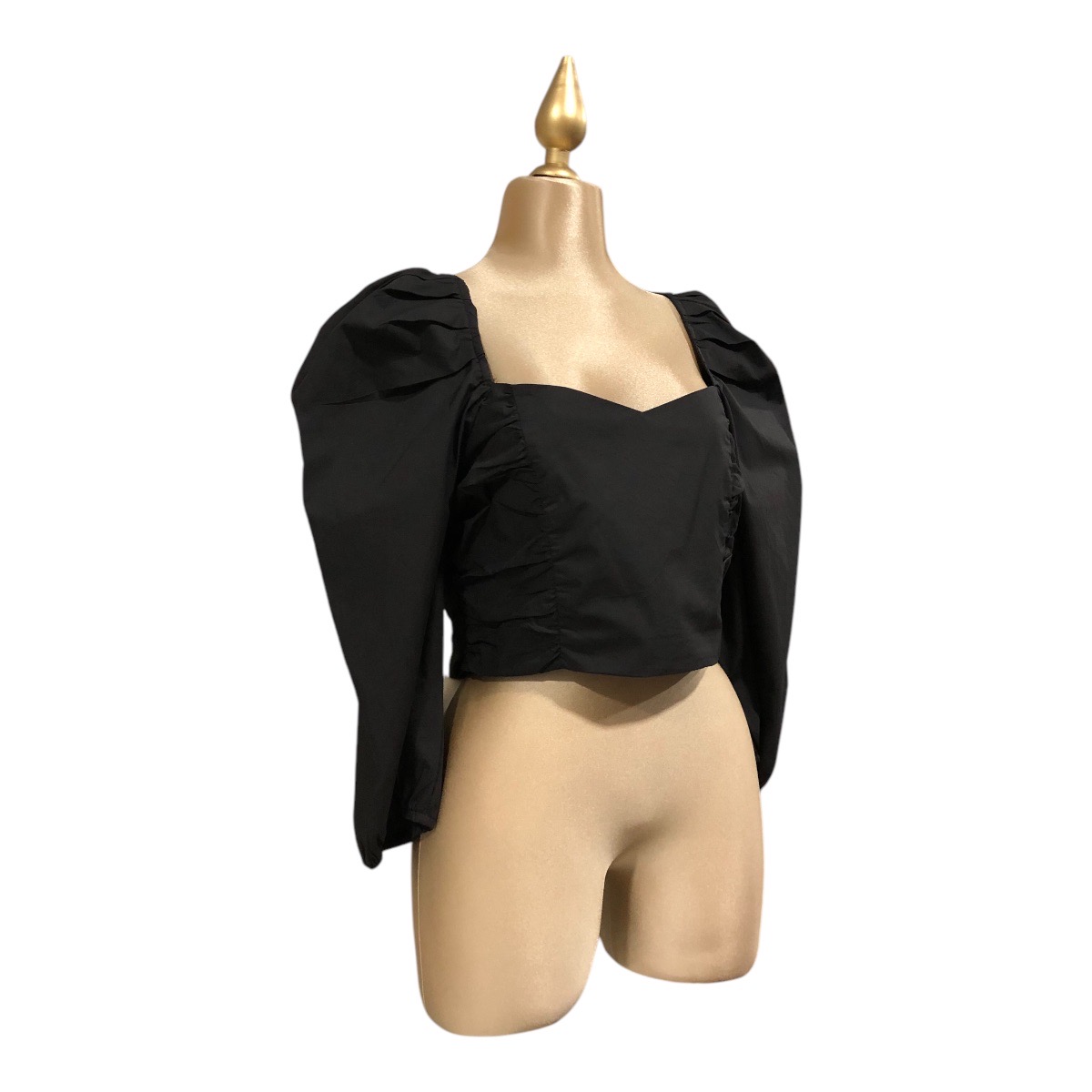 Foto 3 pulgar | Blusa Top Color Negro Para Dama Erivel