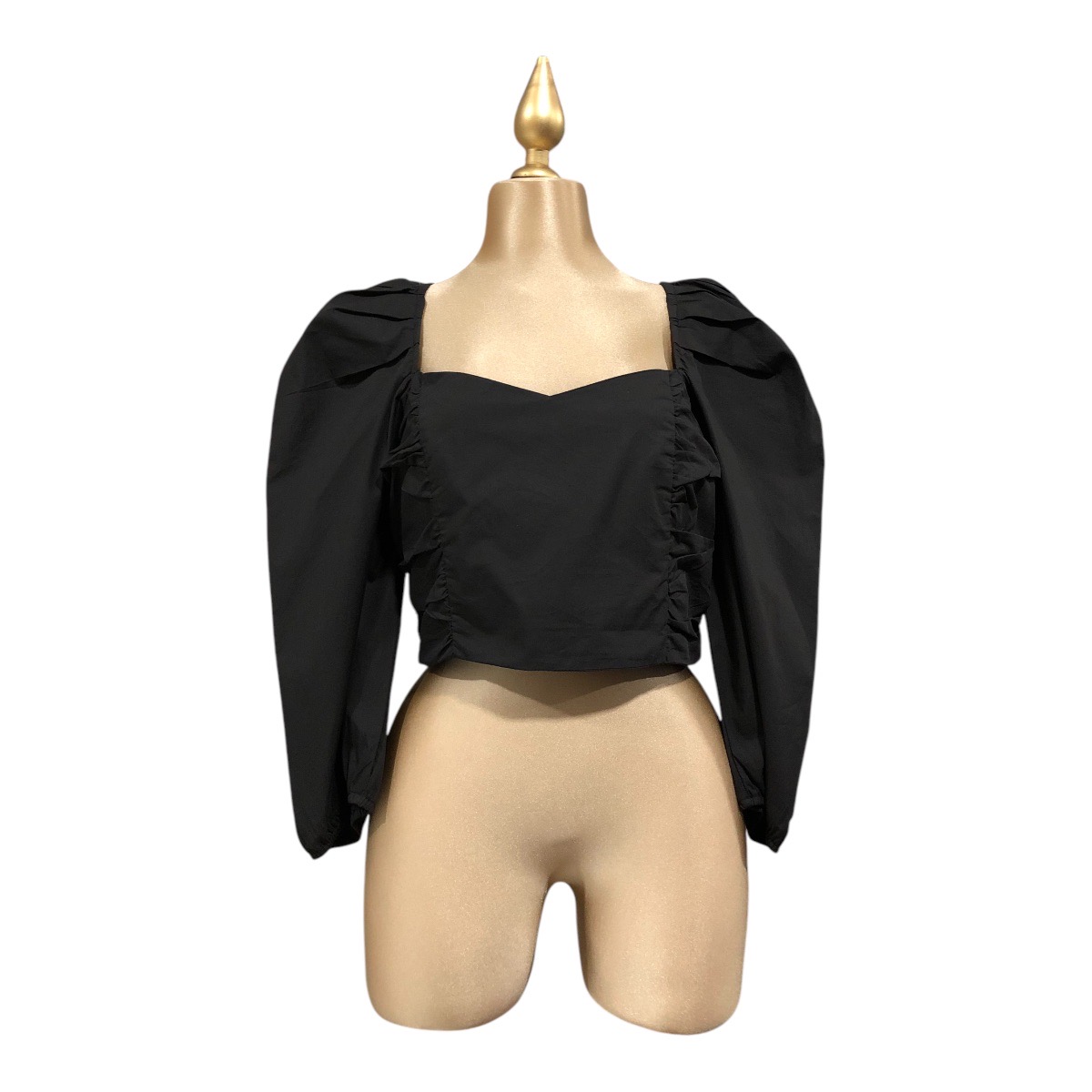 Foto 4 pulgar | Blusa Top Color Negro Para Dama Erivel