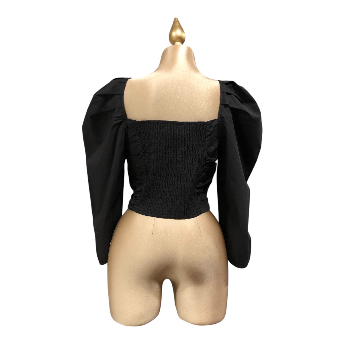 Foto 6 pulgar | Blusa Top Color Negro Para Dama Erivel