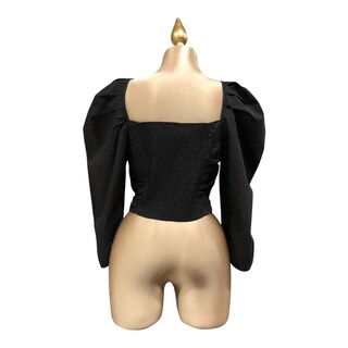 Foto 5 | Blusa Top Color Negro Para Dama Erivel