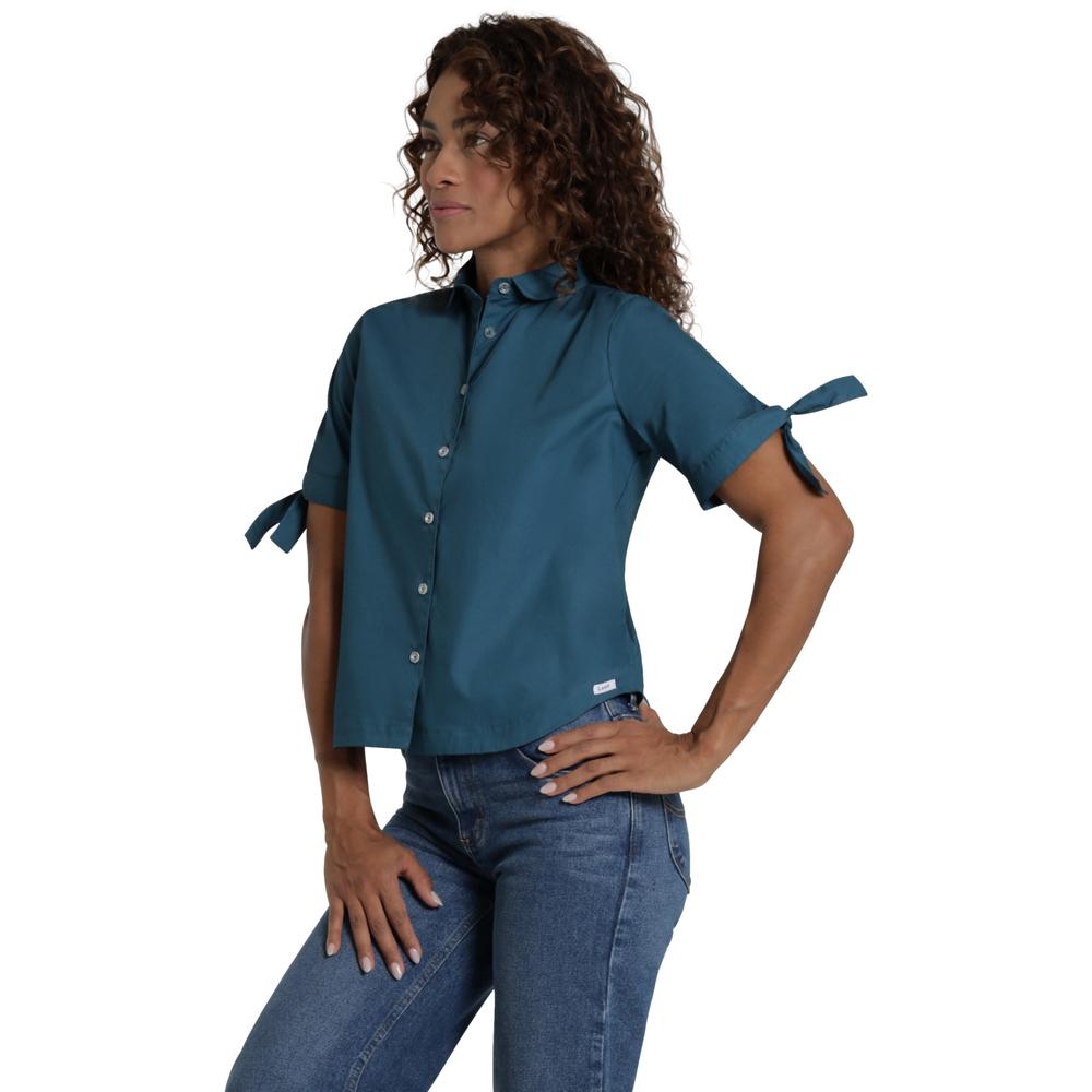 Foto 3 pulgar | Blusa Lee Mujer Quality Genuine Slim Fit 771 Azul Marino