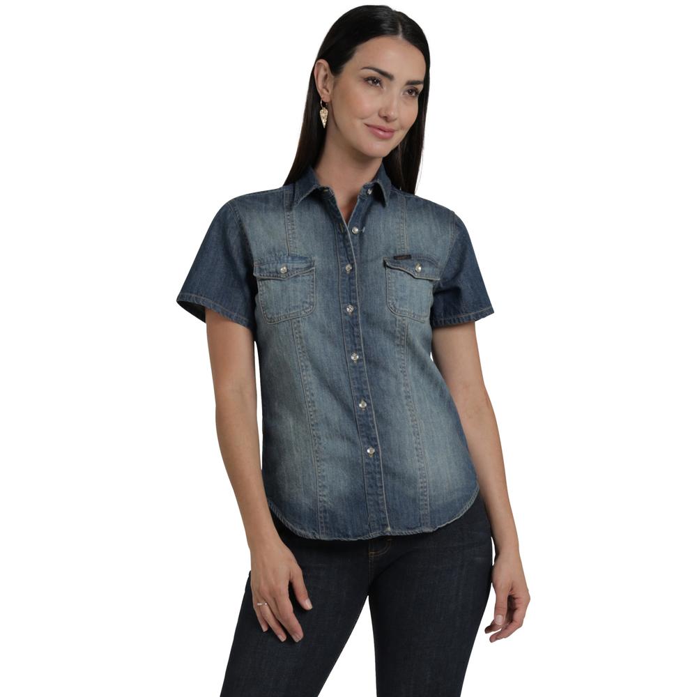 Blusa Lee Mujer Classic Slim Fit 747 Azul