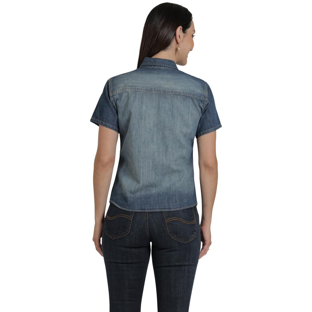 Foto 4 pulgar | Blusa Lee Mujer Classic Slim Fit 747 Azul