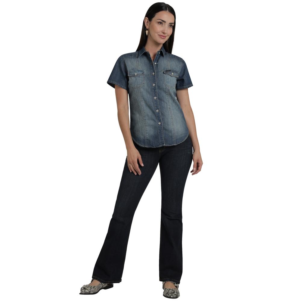 Foto 5 pulgar | Blusa Lee Mujer Classic Slim Fit 747 Azul