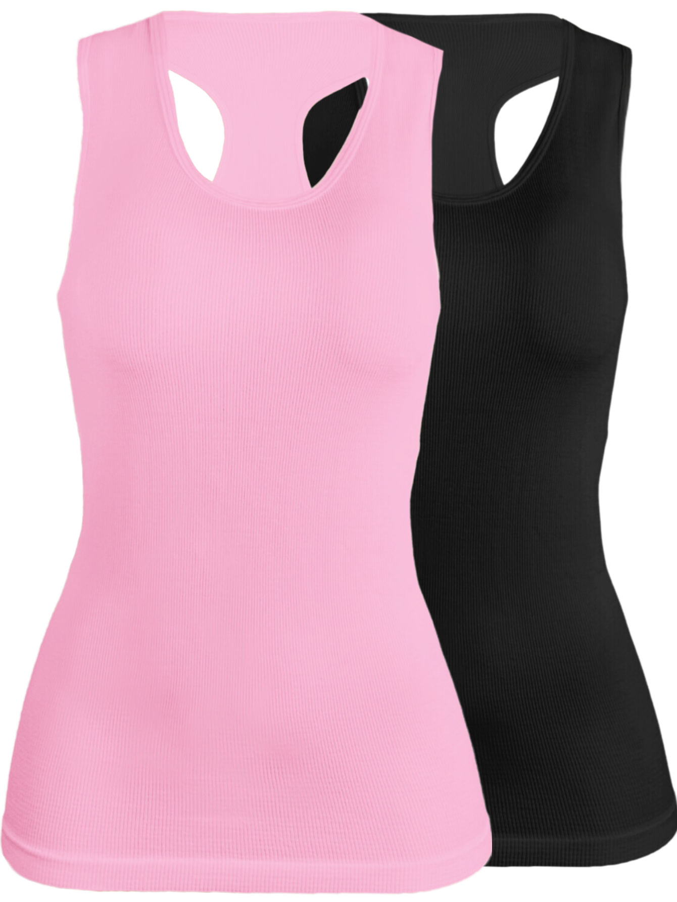 Set De 2 Blisas Camiseta Para Dama Bl-1007 Surtido En Color Sin Mangas