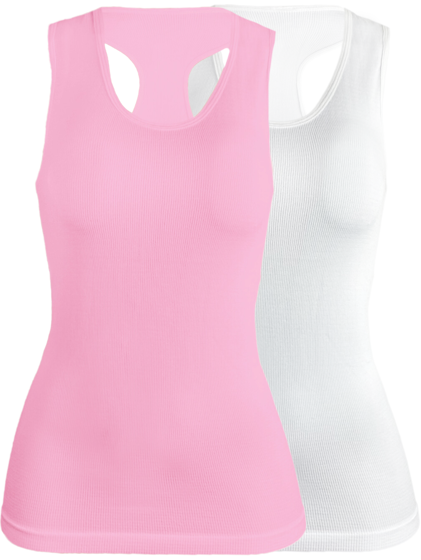 Set De 2 Blisas Camiseta Para Dama Bl-1007 Surtido En Color Sin Mangas