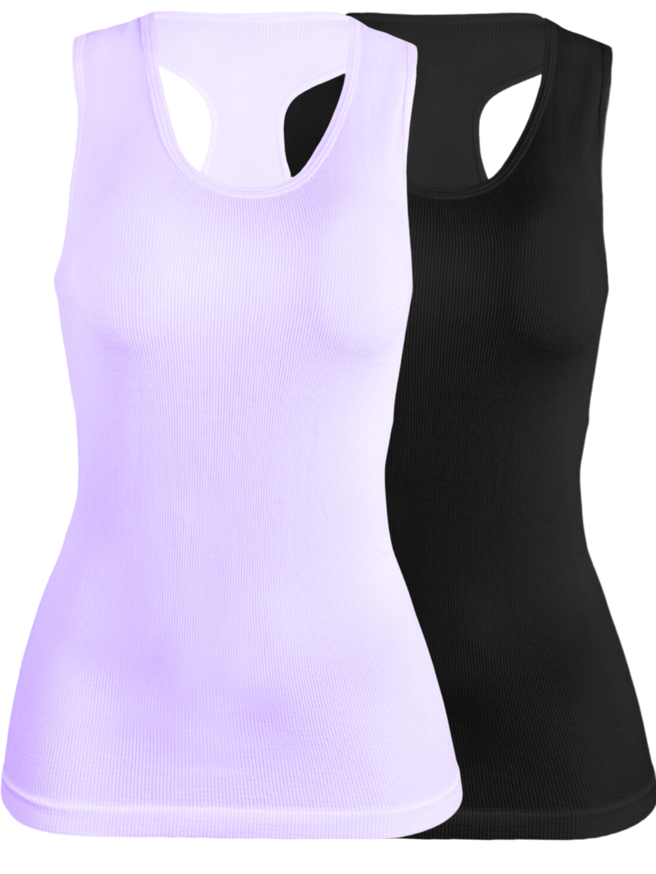 Set De 2 Blisas Camiseta Para Dama Bl-1007 Surtido En Color Sin Mangas