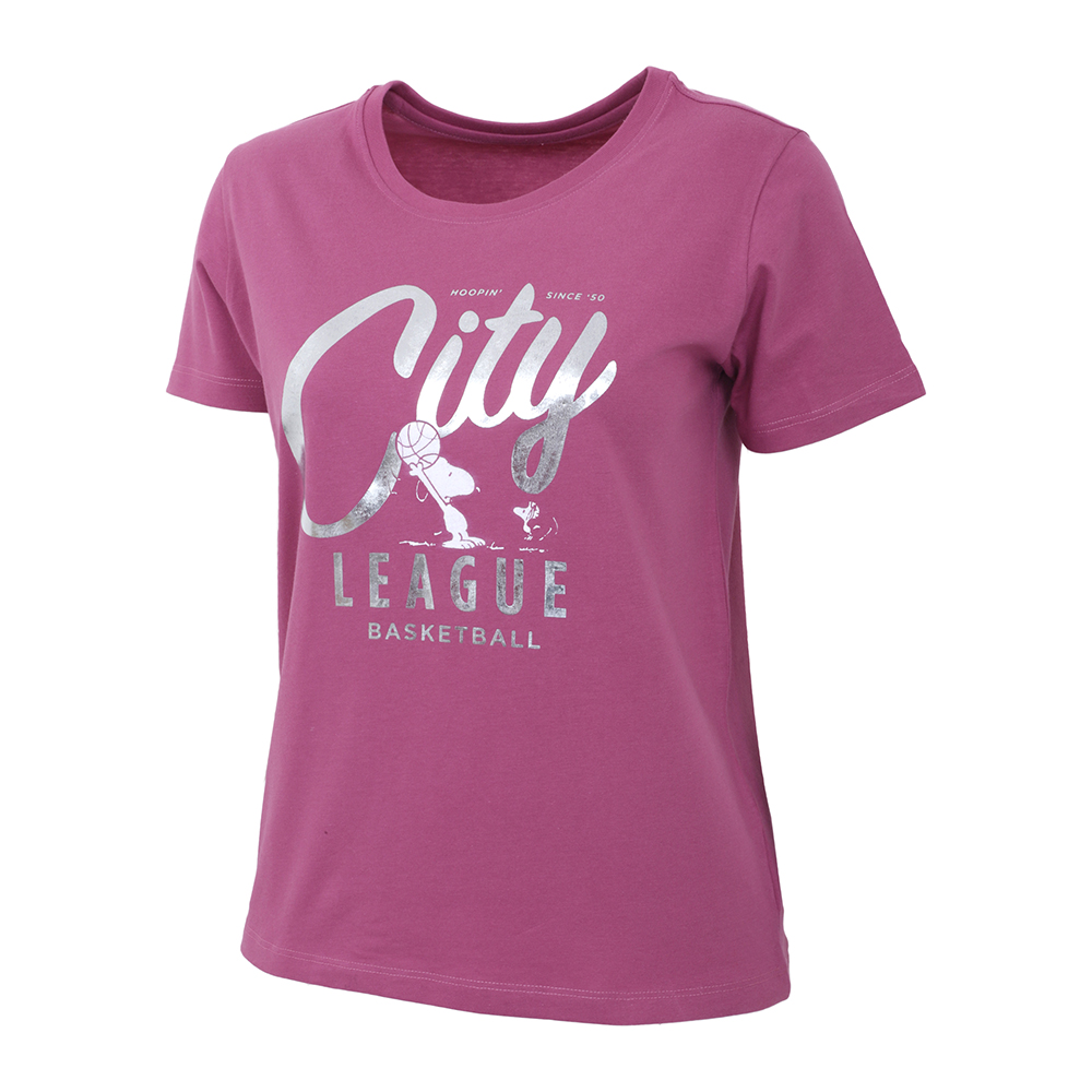 Playera De Mujer Kswiss Peanuts Color Rosa