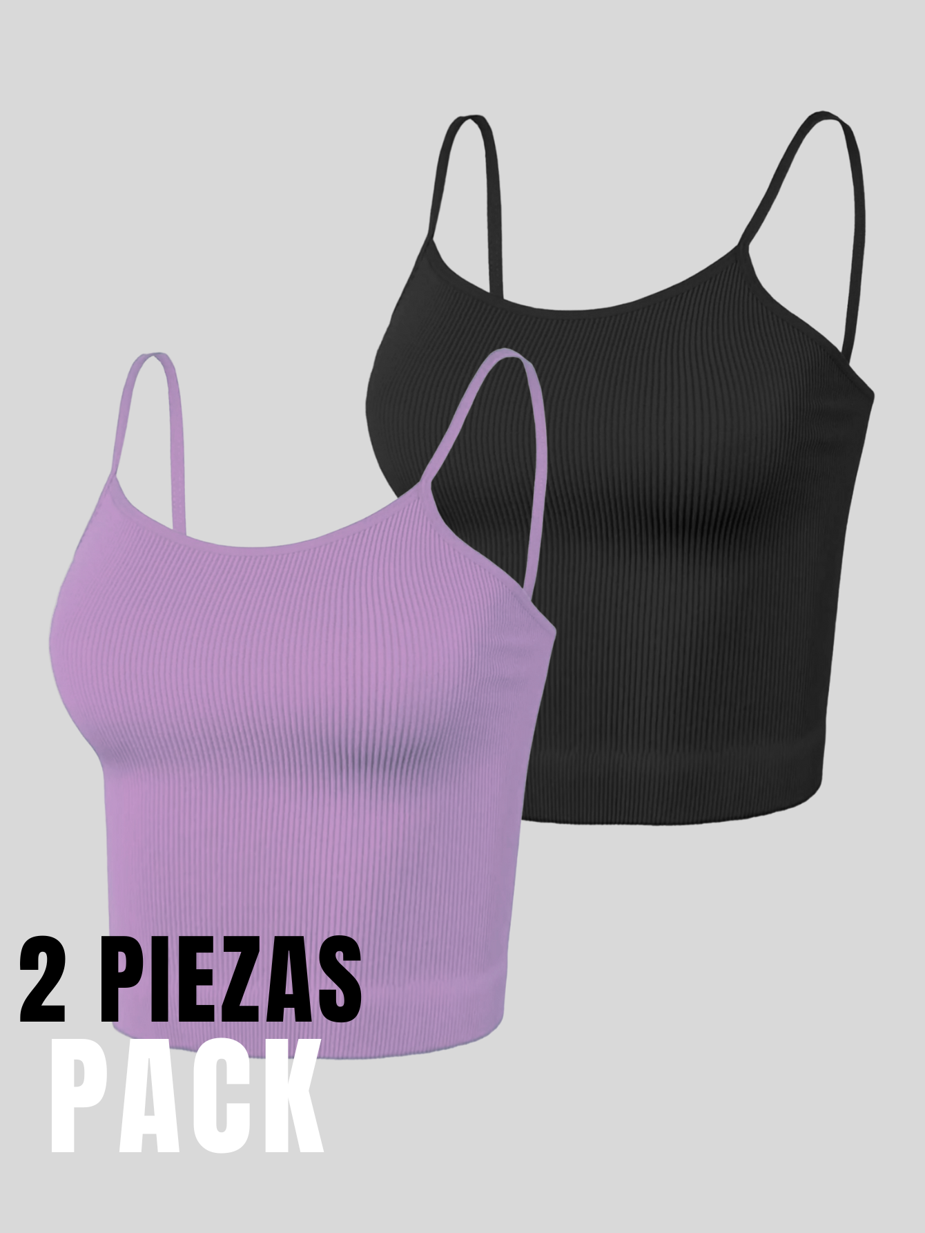 Foto 6 pulgar | Set 2 Blusas Mujer Texturizada Casual Blusa Bl-1012-px2 Variedad De Colores Crop Top