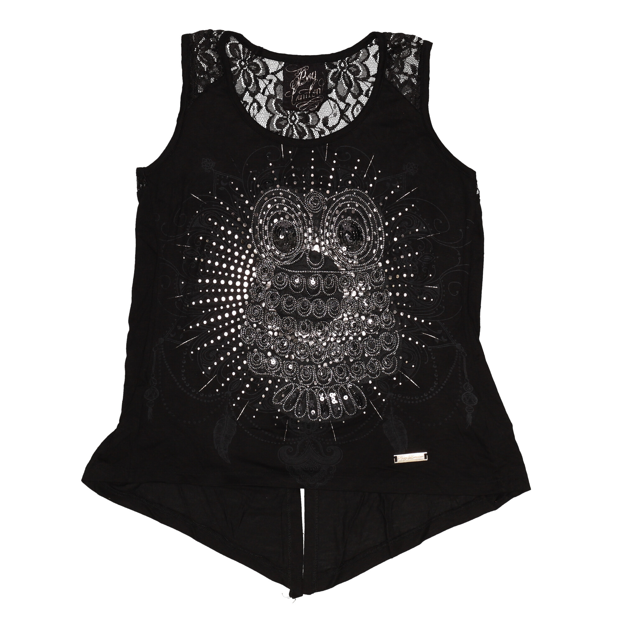 Foto 5 pulgar | Blusa De Encaje Búho En Lentejuelas Boy London