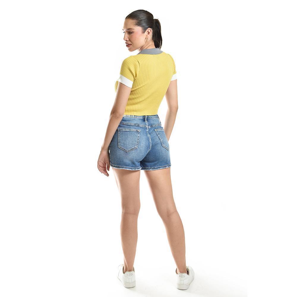 Foto 4 pulgar | Blusa De Canale Tipo Polo Roman Fashion /juvenil, 7281 (mostaza) Amarillo
