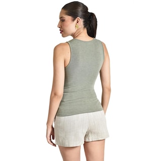 Foto 3 | Blusa Estilo Tank Top Roman Fashion /juvenil, 19925 (verde Militar) Verde